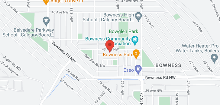 map of 8115 43 Avenue NW